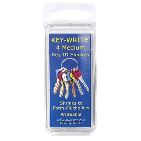 Key-Write Lucky Line Plastic Assorted Key Sleeve 40101